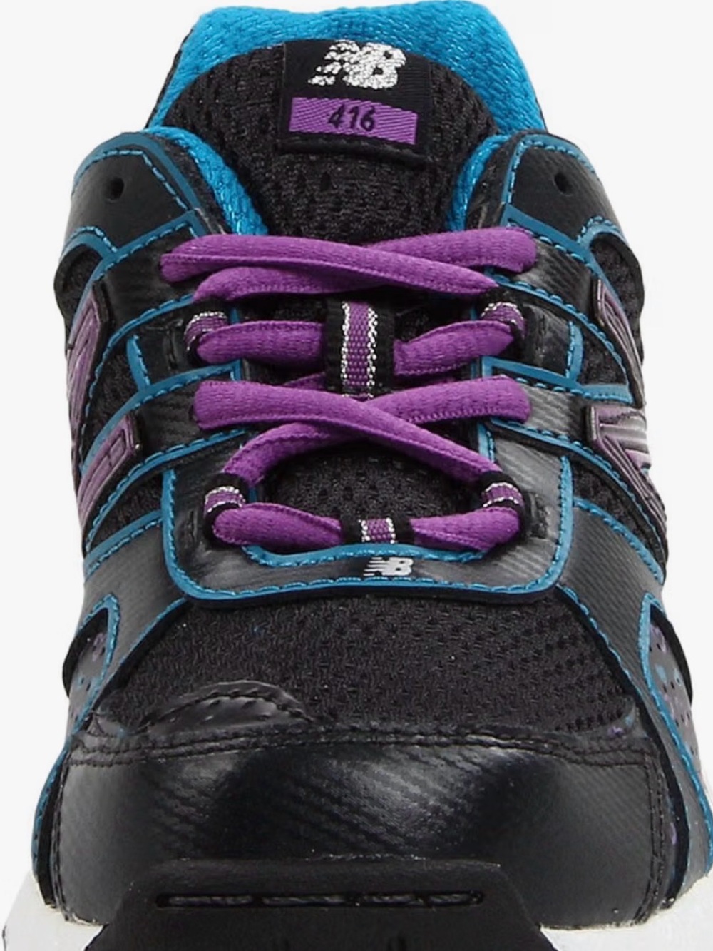 New Without Box New Balance Kid's 416 V1 Running Shoe, Black/Purple, 11.5 M US - Picture 2 of 10